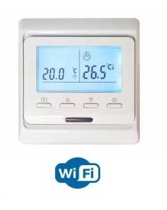 Терморегулятор с Wi Fi белый программируемый с датчиком воздуха Hvac