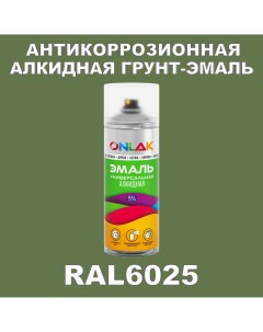 Антикоррозионная грунт эмаль RAL 6025 зеленый 674 мл Onlak