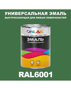 Эмаль Универсальная RAL6001 по металлу по ржавчине для дерева бетона пластика Onlak