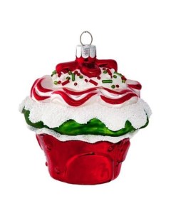 Елочная игрушка Капкейк Новогодний 8 х 8 х 8 см Holiday classics