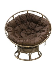 Кресло папасан medium brown с подушкой коричневое 115 x 115 x 65 см Rattan grand