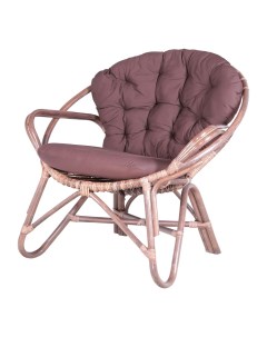 Кресло Comfort с подушкой medium brown Rattan grand