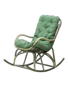 Кресло качалка olive green с подушками оливковое 110 x 60 x 85 см Rattan grand