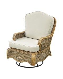 Кресло качалка Manchester medium brown бежевое 70 x 115 x 80 см Rattan grand