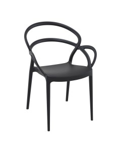 Кресло классическое Mila черное 57 х 57 х 83 8 см Siesta contract