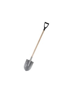 Штыковая лопата рельсовая сталь с деревянным черенком и V образной ручкой GAV 04 Gigant
