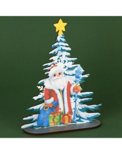 Новогодний настольный декор Дед Мороз 9695348 12х4 3х15 5 см Зимнее волшебство