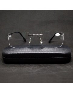 Безободковые очки для зрения 1087 1 25 c футляром серые РЦ 62 64 Fabia monti