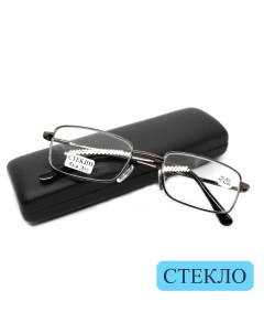 Готовые очки со стеклянной линзой 3 25 c футляром серый РЦ 62 64 Eae