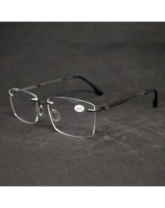 Безободковые очки для зрения 1087 0 75 без футляра серые РЦ 62 64 Fabia monti