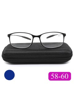 Готовые очки карбоновые TR259 3 50 c футляром сине фиолетовый РЦ 58 60 Elite