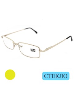 Готовые очки 5096 со стеклянной линзой 5 50 c футляром цвет золотой РЦ 62 64 Elite