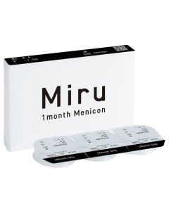 Линзы контактные 1month menicon ежемесячной замены 1 75 8 6 14 0 6 шт Miru
