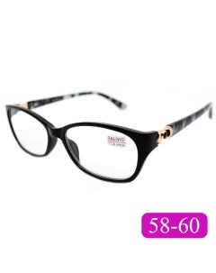 Готовые очки для зрения 0045 4 00 без футляра цвет черный РЦ 58 60 Salivio