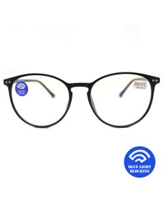Готовые очки 0017 4 00 без футляра BLUE BLOCKER черный РЦ 62 64 Salivio
