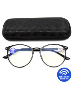 Готовые очки 0017 4 00 c футляром BLUE BLOCKER черный РЦ 62 64 Salivio