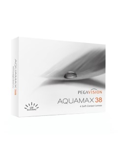 Контактные линзы Aquamax 38 Квартальные 4 линзы R 8 6 9 50 Pegavision