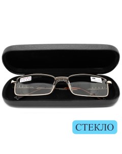 Готовые очки 109 со стеклянной линзой 2 75 c футляром золотые РЦ 62 64 Fedrov