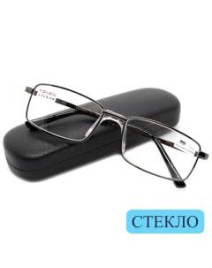 Готовые очки 109 со стеклянной линзой 3 00 c футляром цвет серый РЦ 62 64 Fedrov