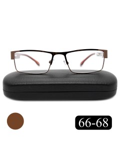 Готовые очки 019 3 50 для чтения c футляром коричневый РЦ 66 68 Moct