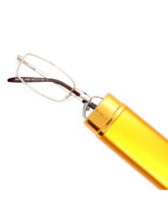 Готовые очки 0 50 с футляром ручка широкая для чтения золотистый РЦ 62 64 Moct