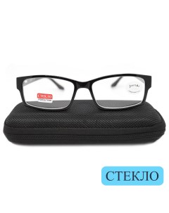 Готовые очки 335 со стеклянной линзой 1 00 c футляром черные РЦ 62 64 Dacchi