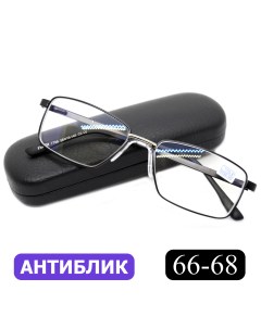Готовые очки 7705 6 00 c футляром с антибликом черный РЦ 66 68 Favarit