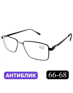 Готовые очки для зрения 7705 6 00 без футляра с антибликом черные РЦ 66 68 Favarit