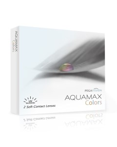 Контактные линзы Aquamax 38 Color Sky blue 1 месяц 2 линзы R 8 6 4 5 Pegavision