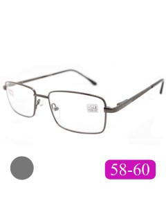Готовые очки 569 со стеклянной линзой 0 75 без футляра цвет серый РЦ 58 60 Fedrov