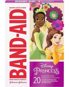 Пластырь Princess Детский с цветными рисунками 20шт Band aid