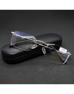Безободковые очки 1037 1 25 c футляром антиблик цвет серый РЦ 62 64 Eae