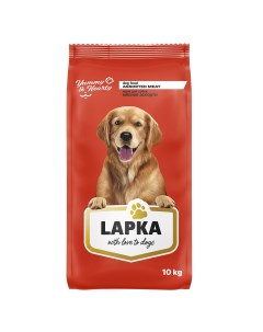 Сухой корм для собак мясное ассорти 10 кг Lapka