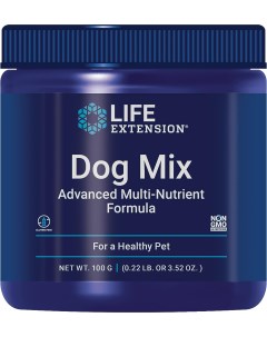 Пищевая добавка для собак Life Еxtension Dog Mix с витаминами и пробиотиками 100г Life extension