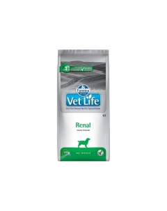 Сухой корм для собак Vet Life Renal при почечной недостаточности 12 кг Farmina