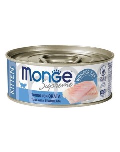 Влажный корм тунец с дорадо для котят 80 г Monge