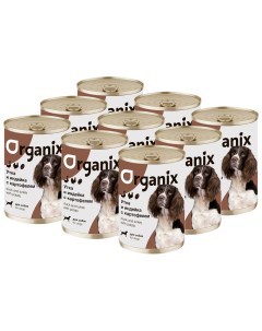 Консервы для собак утка индейка картофель 9 шт по 750 г Organix