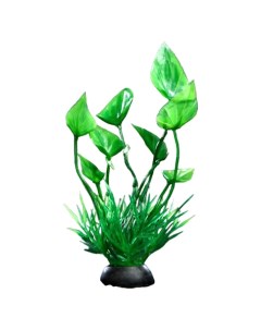 Растение искусственное аквариумное 10 см зелёное 1 шт Пижон аква