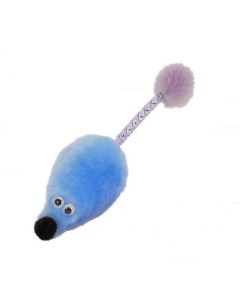 Игрушка для кошек Мышь с мятой и хвостом голубая Gosi