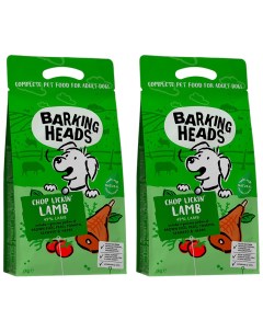 Сухой корм для собак при аллергии ягненок рис 2 шт по 2 кг Barking heads