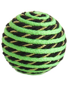 Игрушка для кошек мяч зеленый с люрексом 5см Nobrand