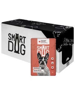 Влажный корм для собак Smart Dog говядина в соусе для малых и средних пород 25шт по 85г Nobrand