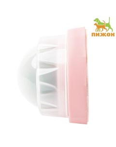 Игрушка для кошек Вращающийся шарик розовый пластик мята 5х4 см Пижон