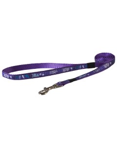 Универсальный поводок для собак нейлон металл фиолетовый длина 1 2 м Rogz