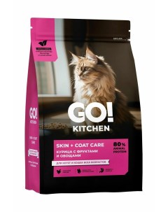 Сухой корм для кошек для всех возрастов с курицей 1 36 кг Go kitchen