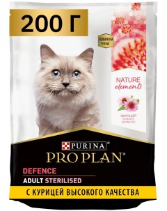 Сухой корм для кошек Purina Pro Plan Nature Elements для стерилизованных курица 200 г Pro plan veterinary diets