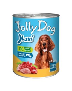Влажный корм Jolly Dog Мясное ассорти для собак 850 г Зоогурман