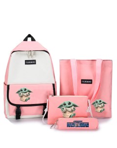 Рюкзак шоппер клатч косметичка 4 в 1 малыш Йода Звездные войны Star Wars розовый Starfriend