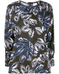 S max mara блузка с длинными рукавами и цветочным принтом S max mara