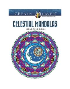 Раскраска Celestial Mandalas Coloring Book Dover®